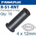 RAWLNUT M4X12MM X10-BAG